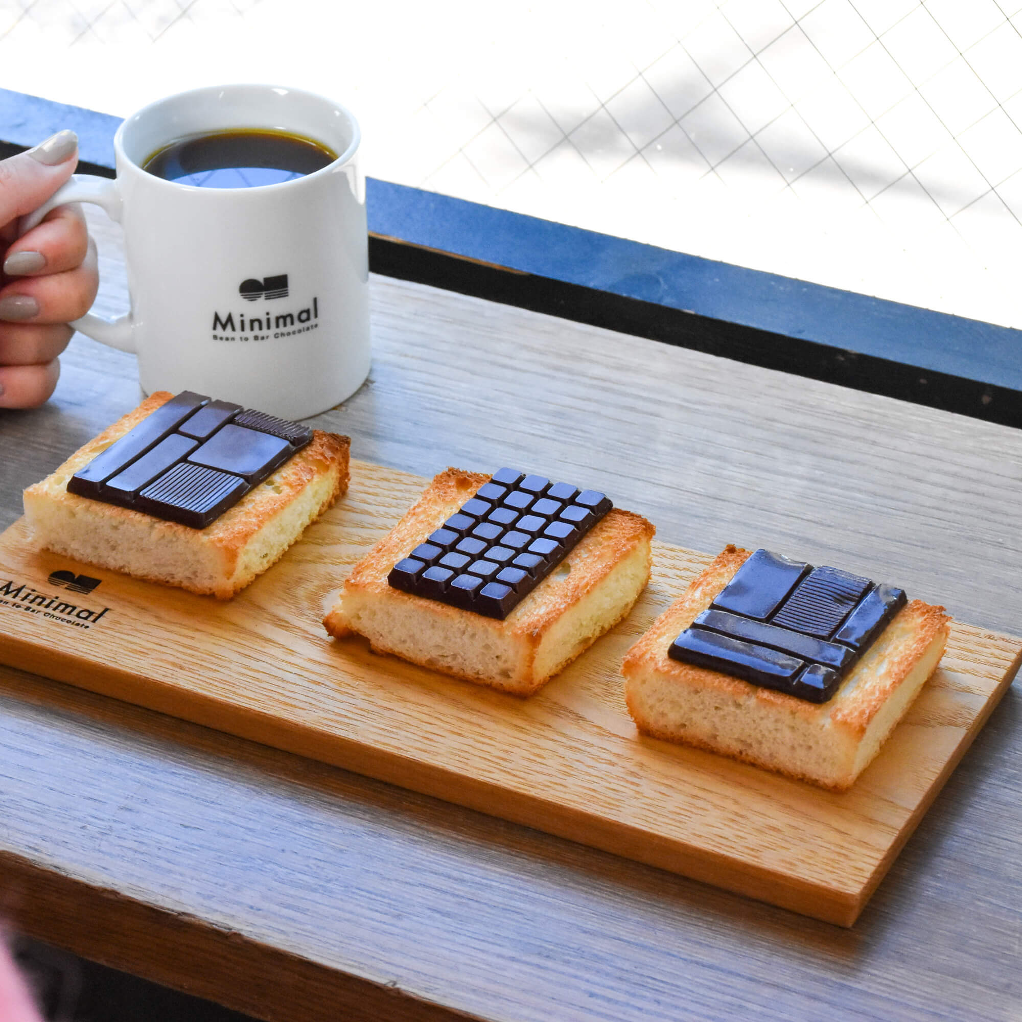 富ヶ谷本店の新メニュー】3種のチョコレートを食べ比べながら