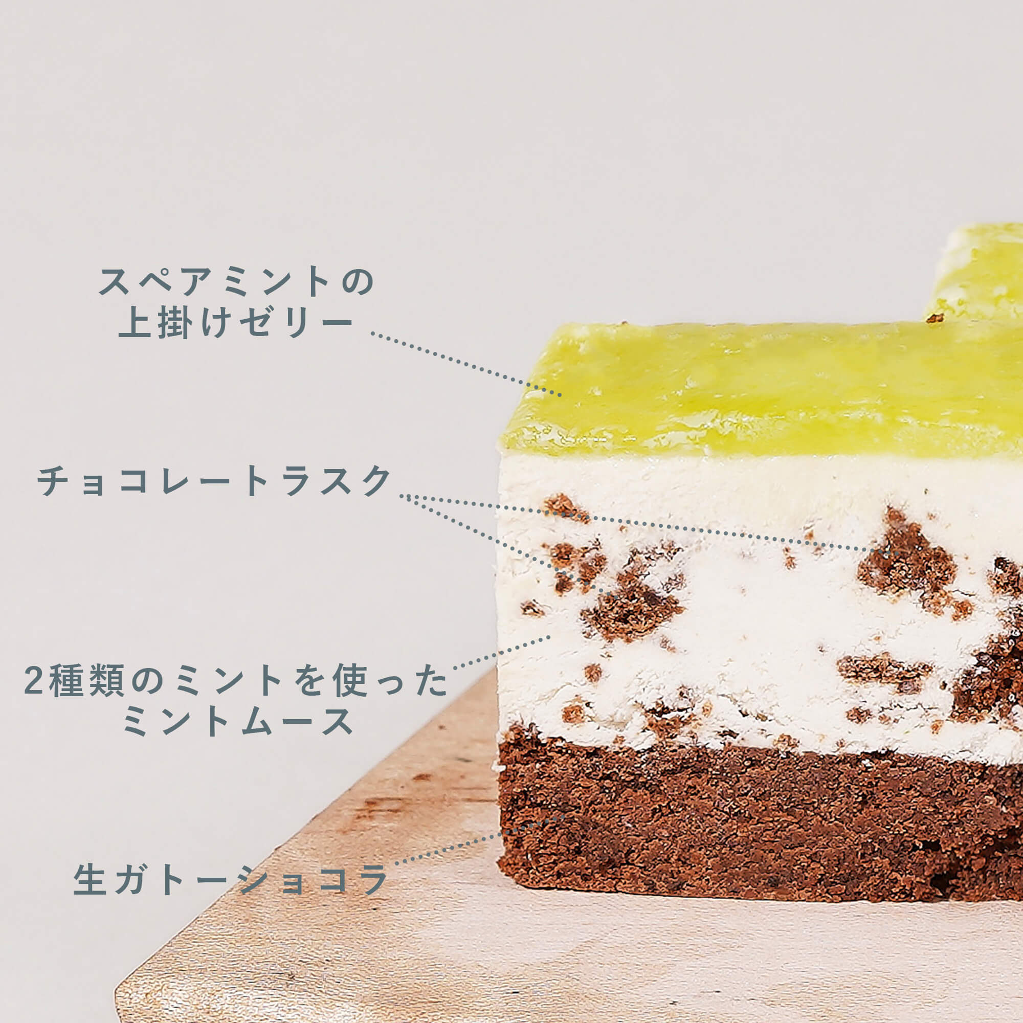 チョコミントの生ガトーショコラ – Minimal - Bean to Bar Chocolate -