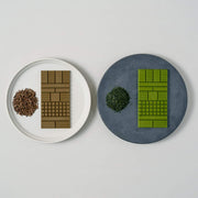 GEN GEN AN幻 × Minimalコラボレーション 第三弾登場。「緑茶」と「焙じ茶」それぞれを表現した、特別な2種のチョコレート。