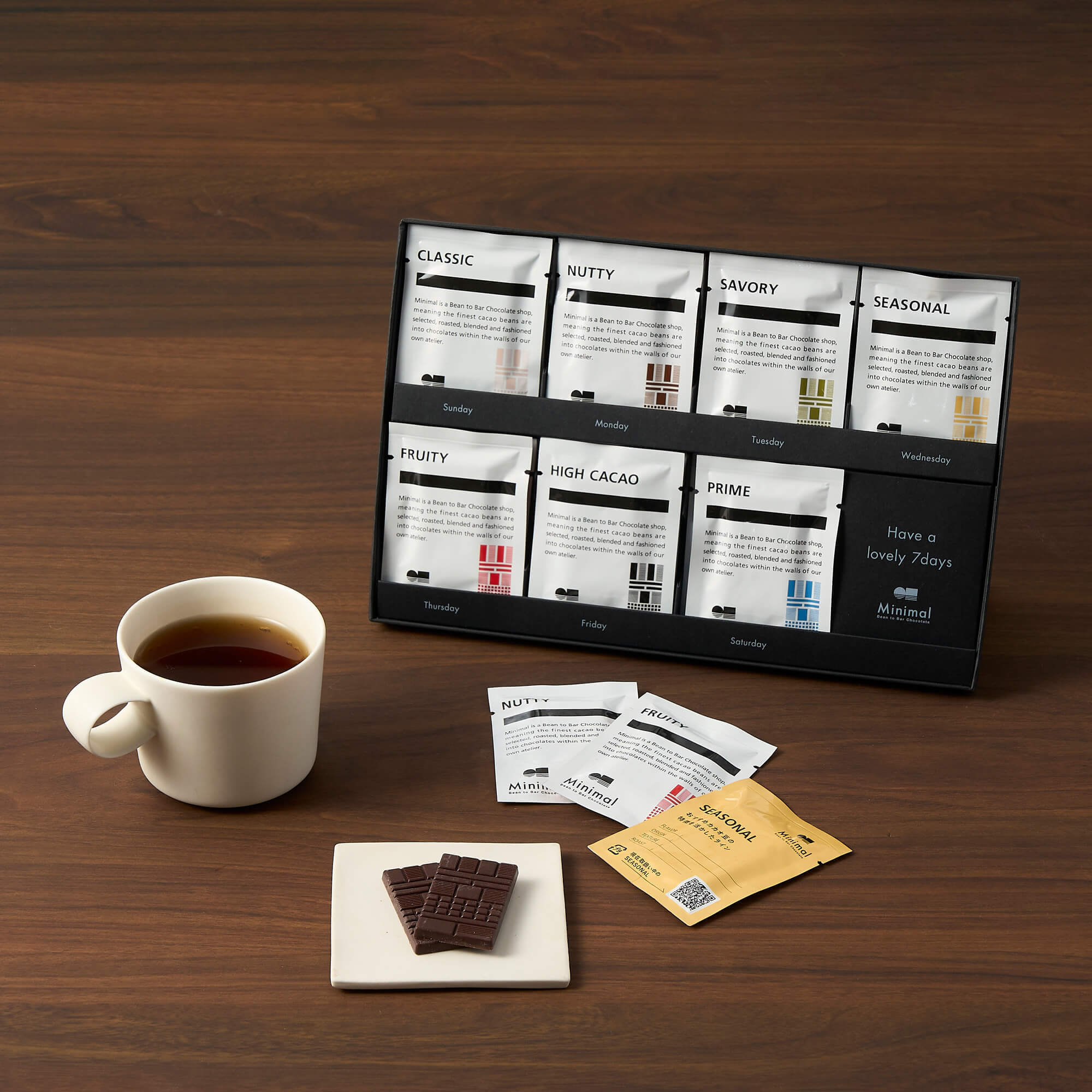 全種食べ比べセット -7DAYS CHOCOLATE-（14枚入） – Minimal - Bean to