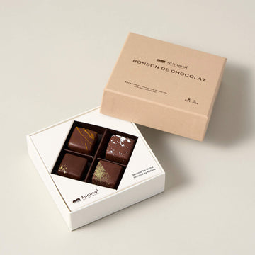 ボンボンショコラ -SENGAWA Edition-(4粒入) – Minimal - Bean to ボンボンショコラ -SENGAWA Edition-(4粒入) – Minimal - Bean to