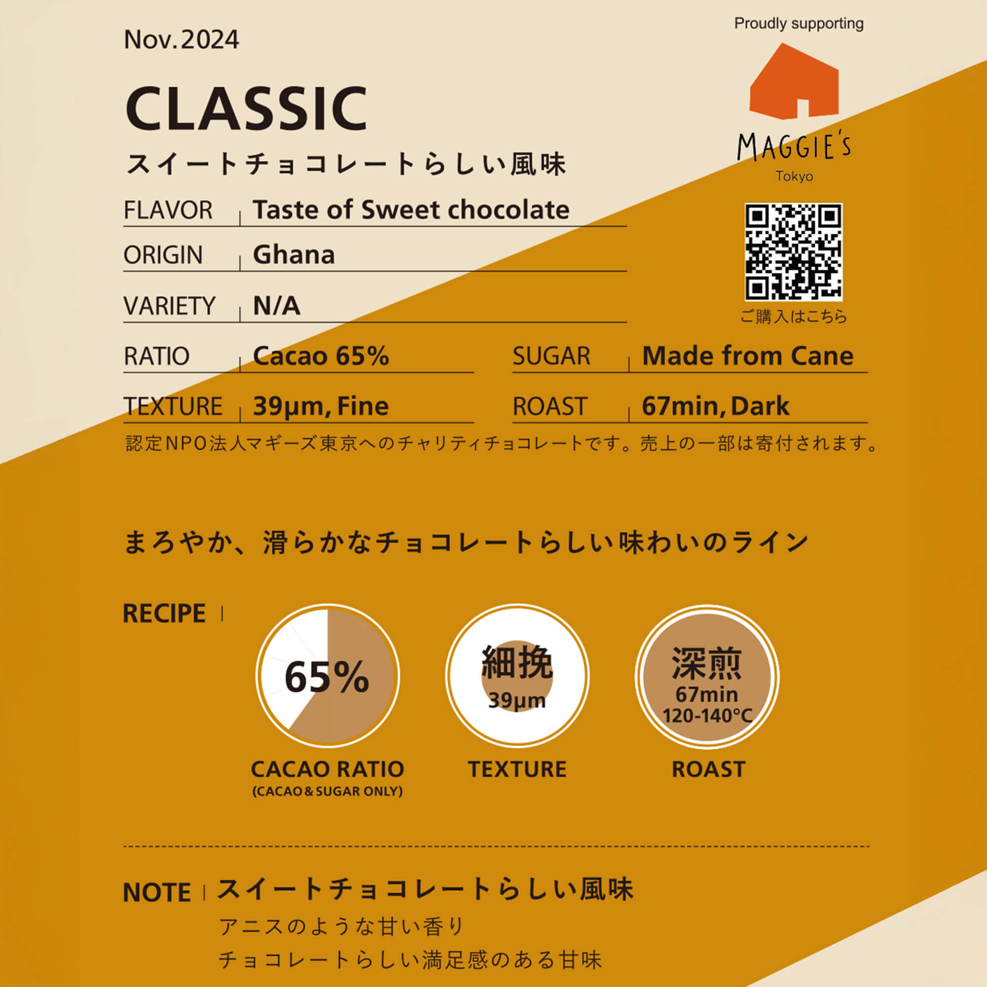CLASSIC【マギーズ東京チャリティ】 – Minimal - Bean to Bar Chocolate -