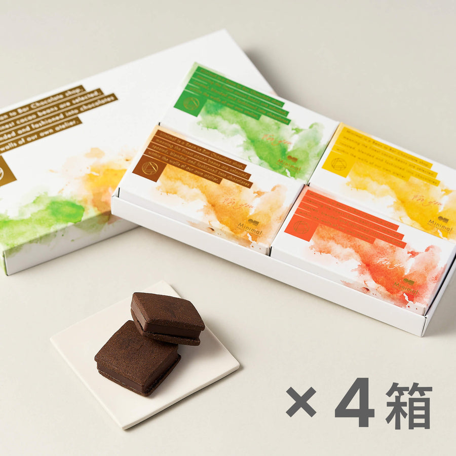 チョコレートサンドクッキー 4種（8粒入）×4箱セット
