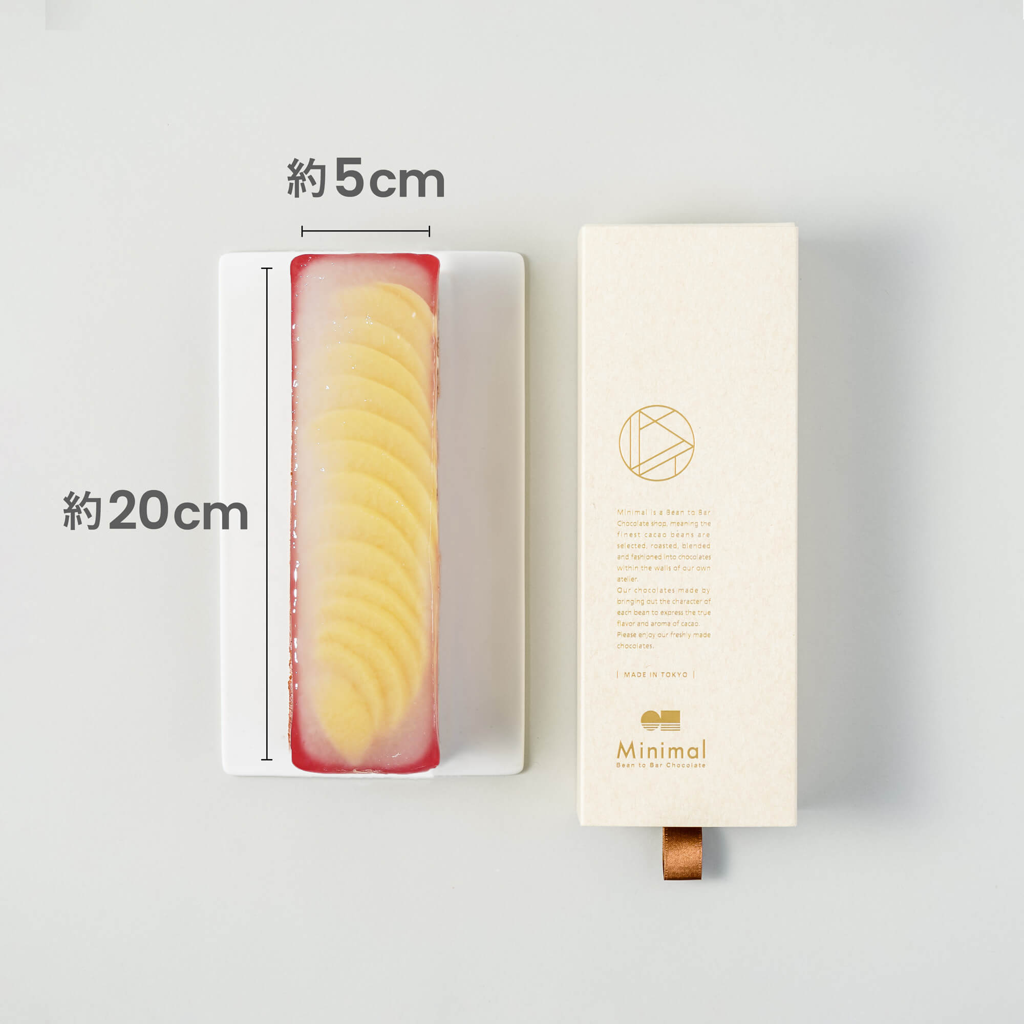 白桃のカカオレアチーズケーキ – Minimal - Bean to Bar Chocolate -